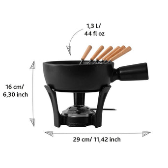 Fondue-Set Nero - 1,3 L