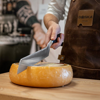 Professionelles Käsemesser für halbharten Käse, Schwarz 210 mm