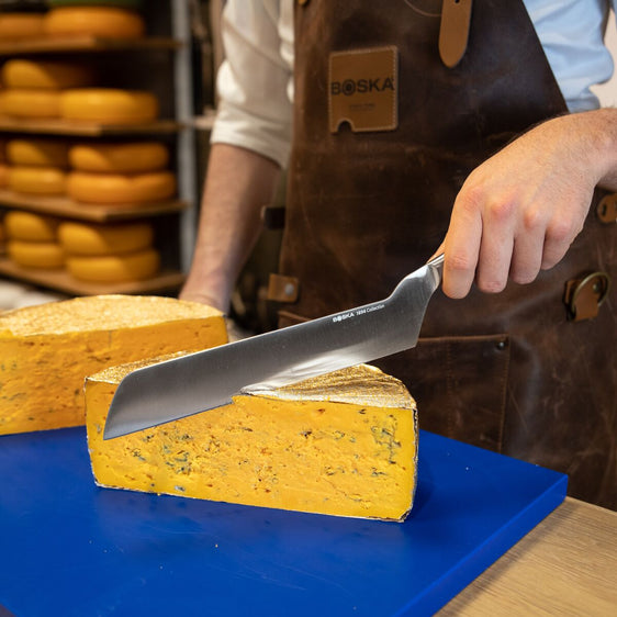 Professionelles Käsemesser für halbharten Käse, Blau 210 mm