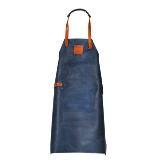 955054 - BOSKA Mr. Smith Lederschürze Blau mit Tasche